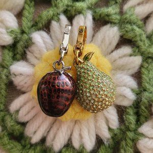 ❗ SEMI-FLAWED ❗ Juicy Couture Fruit Charm Bundle (Strawberry + Pear)